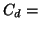 \( C_{d}= \)