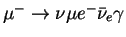 $\mu^-\rightarrow \nu{\mu} e^- {\bar \nu_{e}} \gamma$
