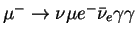 $\mu^-\rightarrow \nu{\mu} e^- {\bar \nu_{e} \gamma \gamma}$